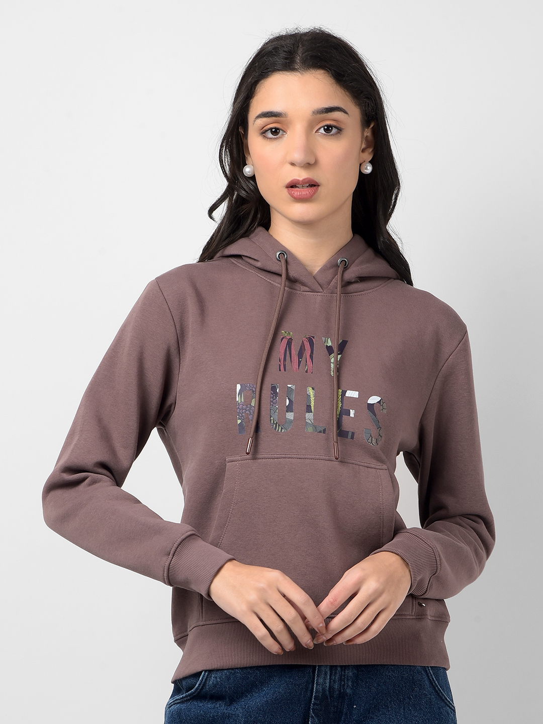 Numero Uno Women Typography Purple Sweat Shirt